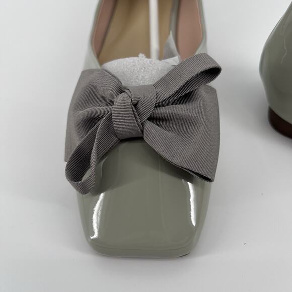 C. Paravano Patent Leather Square Toe Ballet Flat Sz 42 - Picture 7 of 7